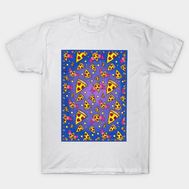 Pizza Love T-Shirt by AbbysRadArt